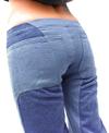 Corduroy with Stretch Denim Unisex, on Blue by Tdama