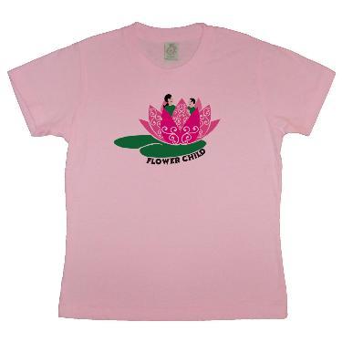 Flower Child Cute eco shirt for children from buddhiwear organics