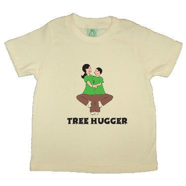 Tree Hugger eco shirt for children from buddhiwear organics