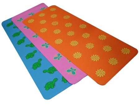 Butterly or Sun or Turtle Yoga Mat for Little Yogis and Kids of all ages